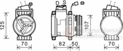 VAN WEZEL 0800k041 -  Компрессор, кондиционер